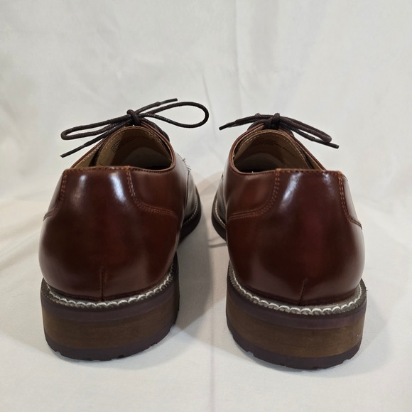 Joseph Abboud Thorton Mens Brown Leather Lace Up Oxford Dress Shoes Size 10D - Picture 8 of 10